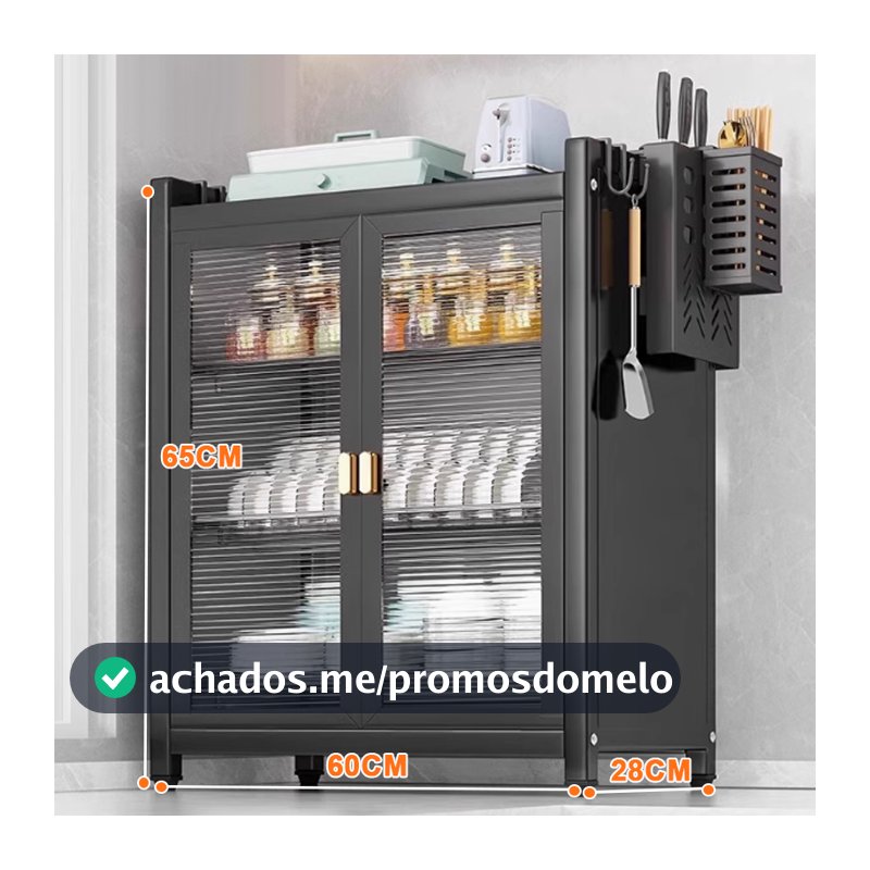Armário de aço inoxidável para cozinha Armário de cozinha 2/3 camadas Gabinete de armazenamento