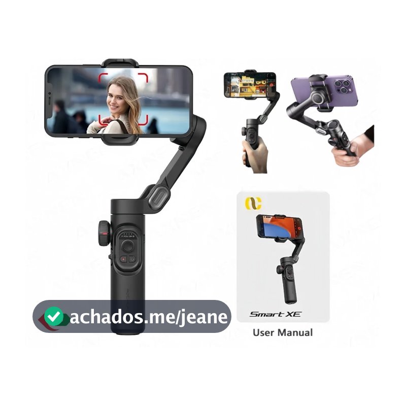 Estabilizador Smart XE Gimbal de 3 Eixos Controle APP Portátil para Celular