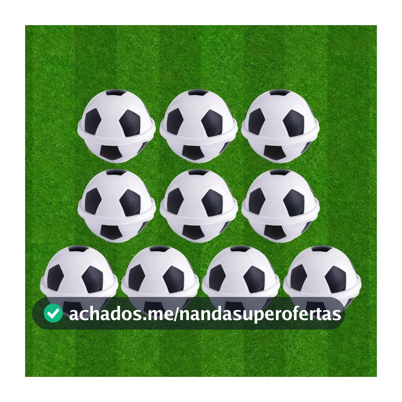 Kit 10 Lembrancinhas Bola de Futebol Copa Aniversário Time Festa Plasútil