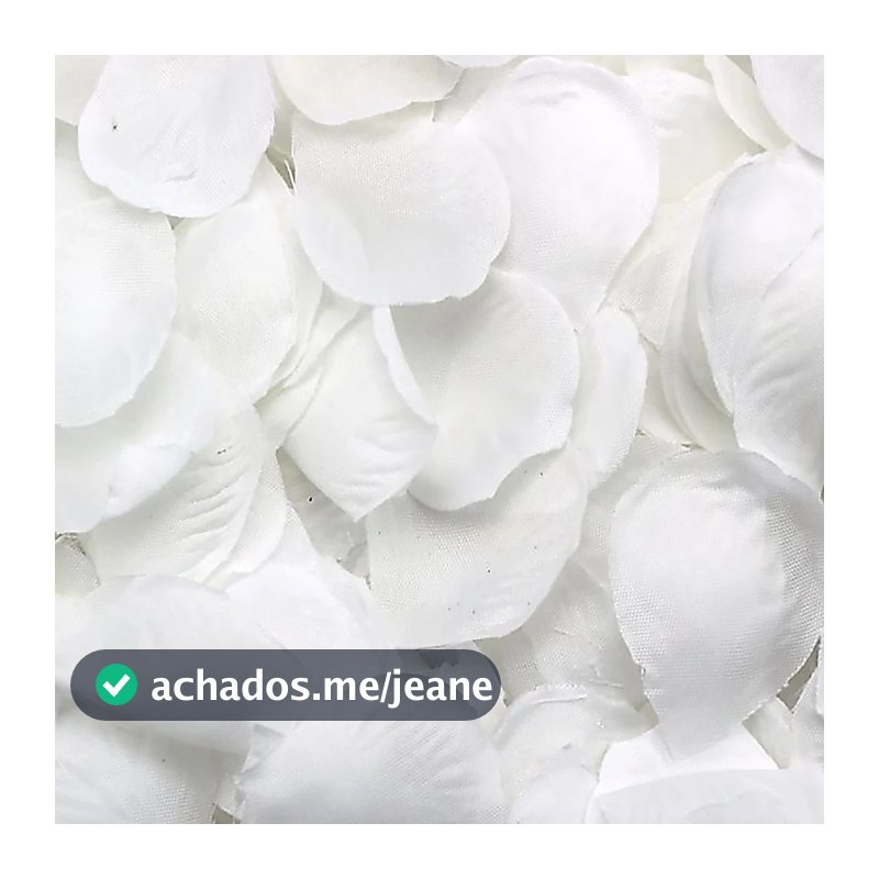 Kit até 2000 Pétalas de Rosas Artificiais Brancas Decoração Casamento Festas