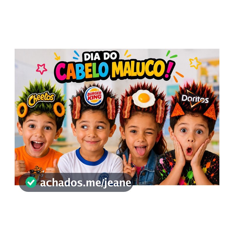Cabelo maluco unisex menino e menina presilha divertida