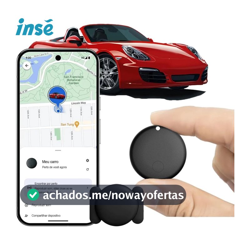 Localizador Inteligente Google Find My Device Tag Android com Capa Magnética Protetora