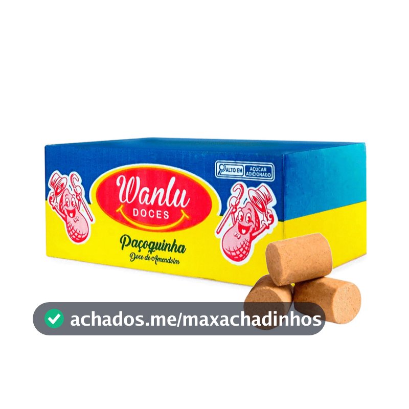 Paçoca 100 unidades caixa