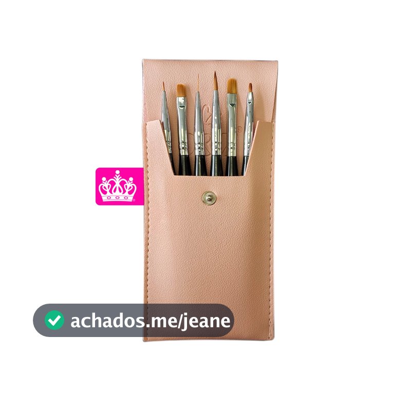 Kit 6 Pincéis com Estojo - D&Z