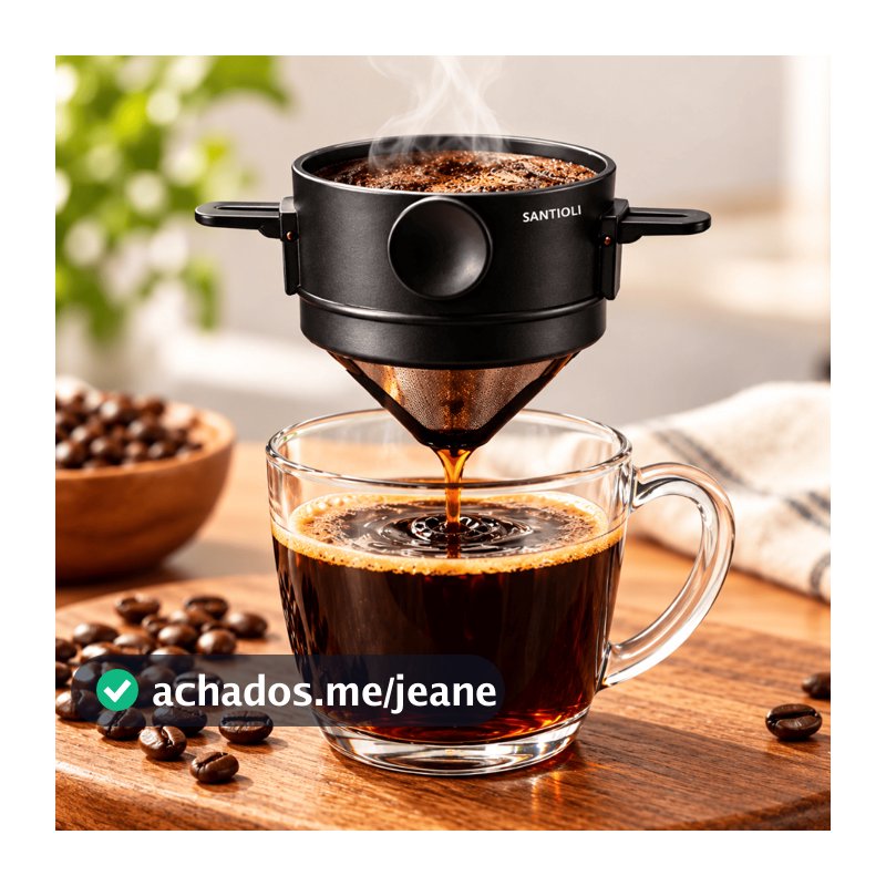 Mini Filtro De Café Chá Coador De Café Reutilizável Portátil Inox