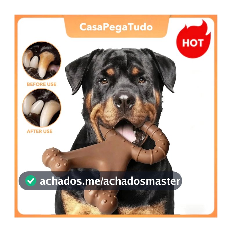 Brinquedo Para Mastigar Com Sabor De Carne Cães | Osso Simulado De Nylon Durável