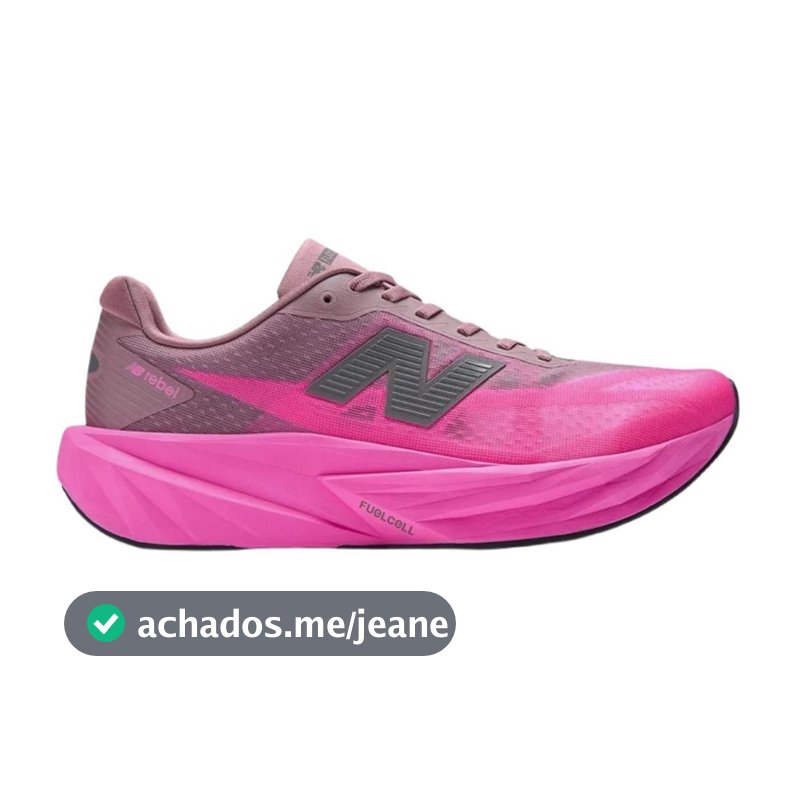 Tênis New Balance Fuelcell Rebel V5 Masculino - Rosa Neo/Rosa