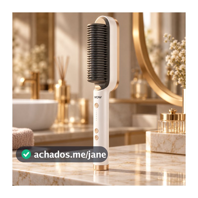 Escova Alisadora 5 Em 1 Temperatura Ajustável Bivolt