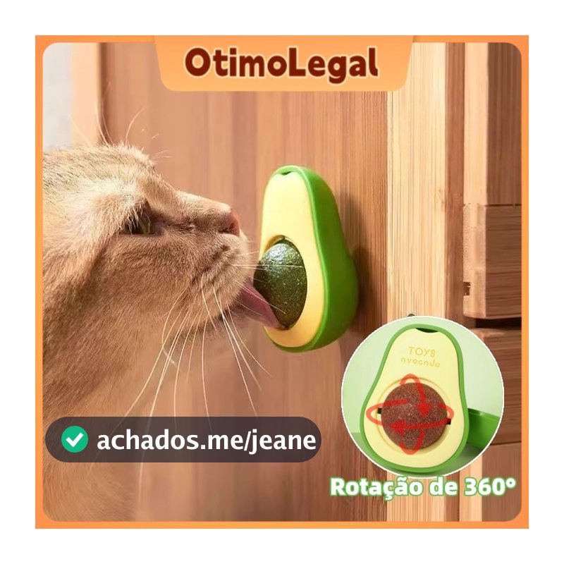 Abacate De Brinquedo Para Gatos Com Catnip Erva Gato Natural Otimolegal