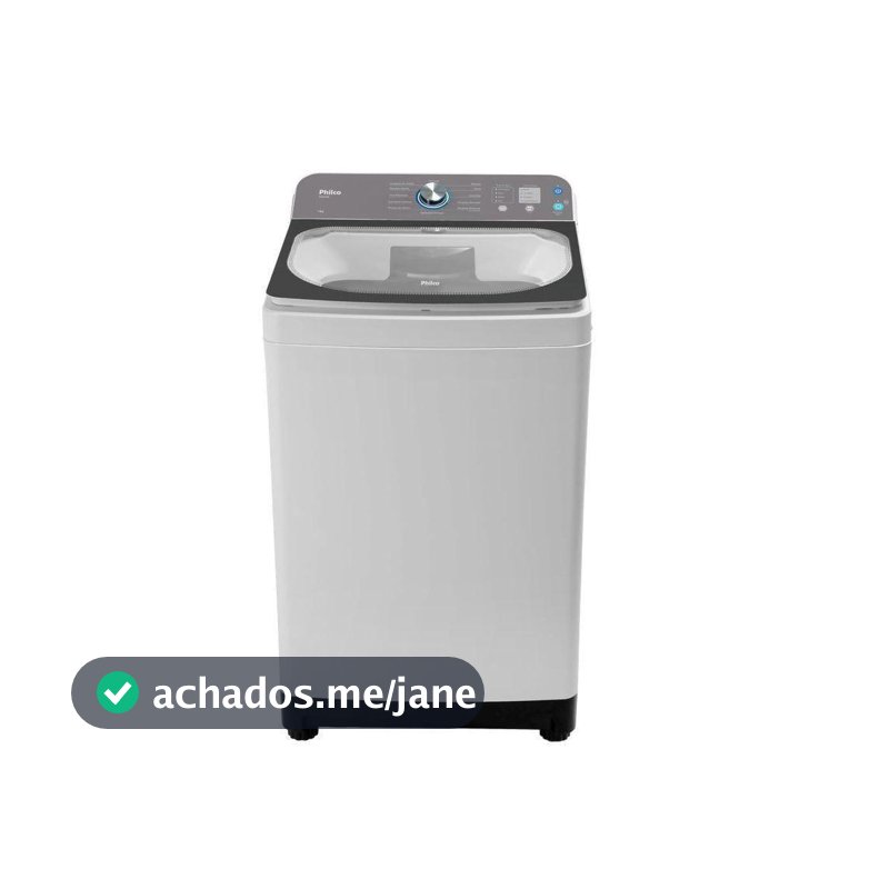 Máquina De Lavar Philco PLR14A 14kg 12 Tipos De Lavagem Branca 127V
