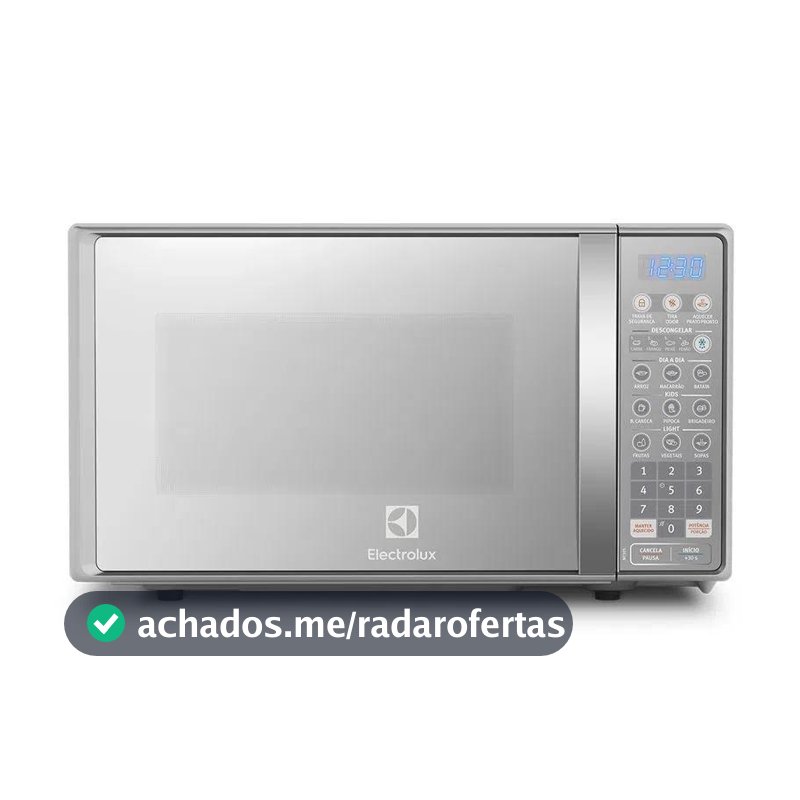 Micro-ondas Electrolux 20L cor Inox Espelhado com Função Tira Odor (MT30S)