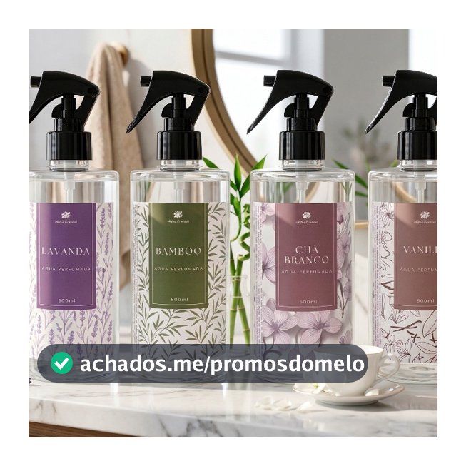Água Perfumada 500ml Para Lençóis, Roupas e Tecidos + Borrifador Alpha Oriental