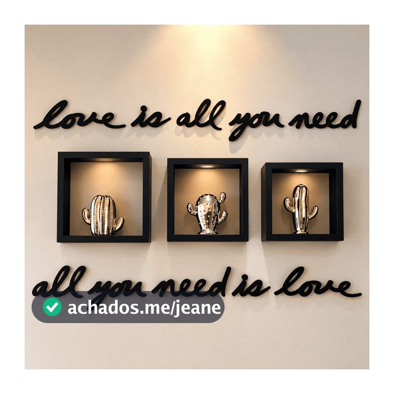 Nichos Decorativos para Parede – Quarto Sala Cozinha Banheiro | Kit Decoração