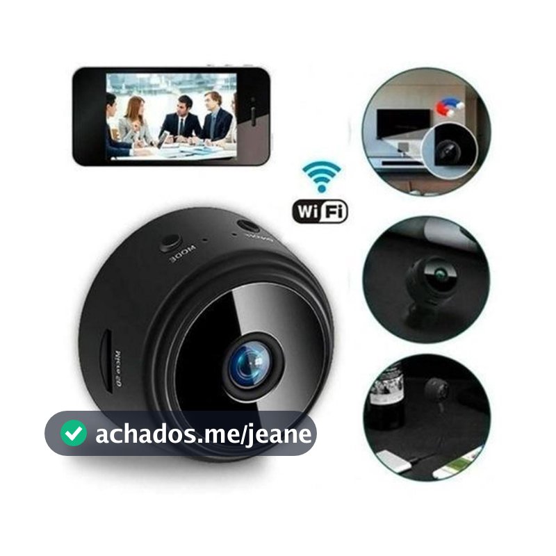 Câmera A9 Mini HD Sensor De WIFI Grava Em Cartão de Memória Com Suporte Para Encaixe Envio Imediato