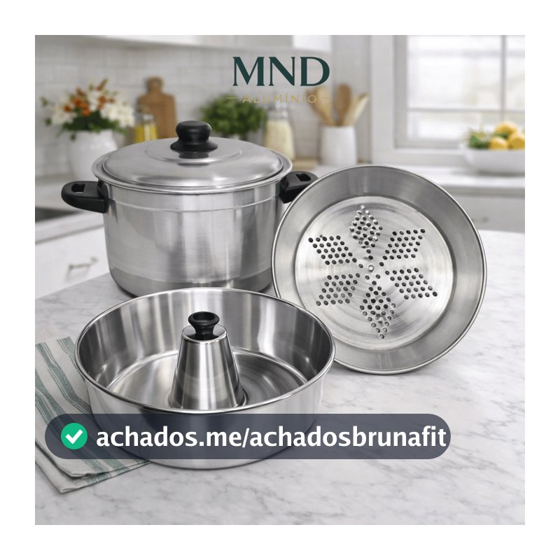 Panela Multifuncional 3 em 1 para Pudim, Banho-Maria e Cozinhar Legumes