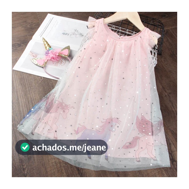 Líder Urso Meninas Princesa Vestido Novo Verão Crianças Vestidos De Festa Elegante Unicórnio Bordado De Roupas