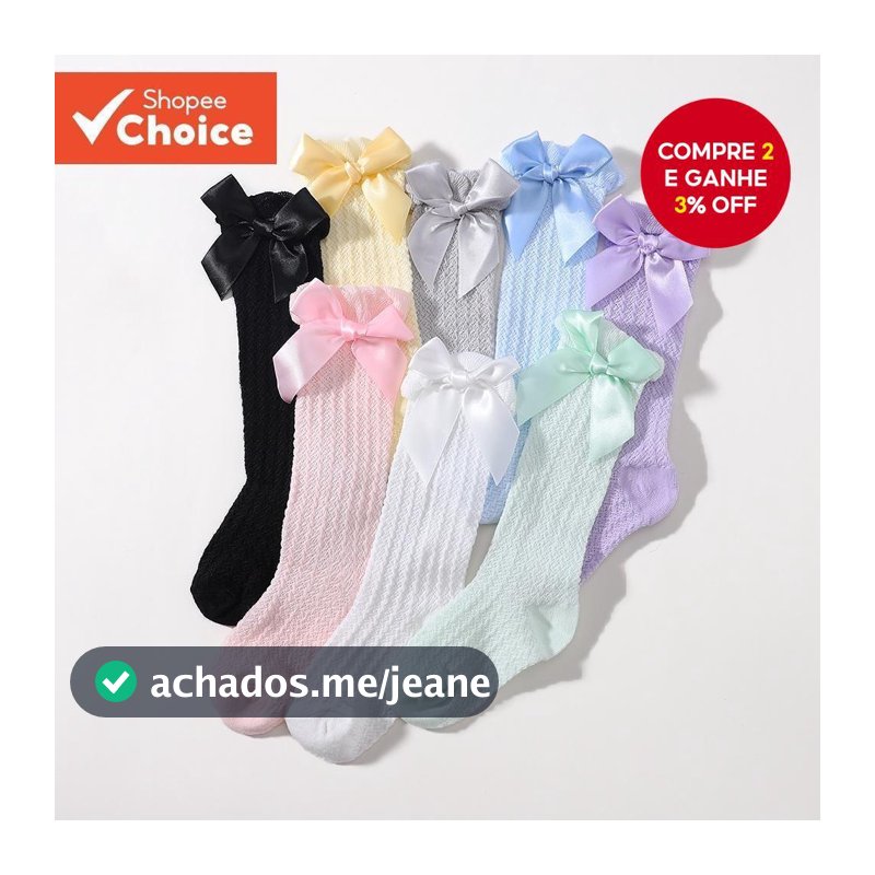 Meias De Laço Sólidas Para Bebês Meninas De 0-3 Anos De Idade Recém-Nascido Lata Longa Overknee High