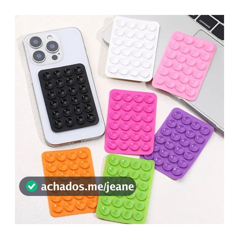 1 ou  2/3 Suporte de Silicone Ventosas para Celular  Fixação em Espelhos e Superfícies Lisas Envio Rapido
