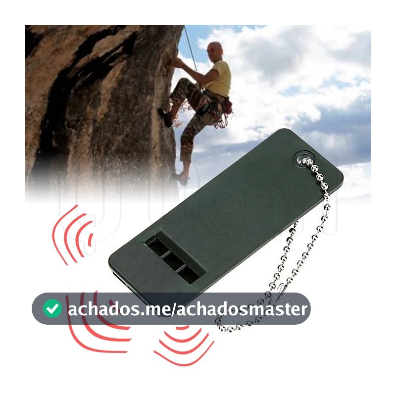 Apito De 3 Freqüências Alta Decibel De Sobrevivência Chaveiro Portátil Para Camping Ao Ar Livre Caminhadas