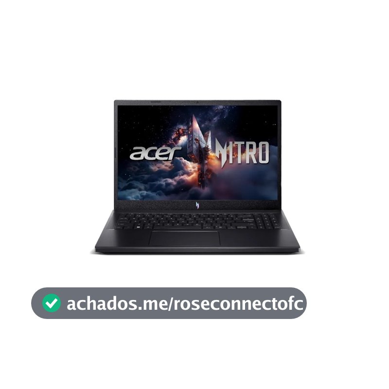Notebook Gamer Acer Nitro V15 Core i5 512GB 8GB RTX4050 W11 Home 15.6" + Ubook Kit 50 Livros Grandes Vozes