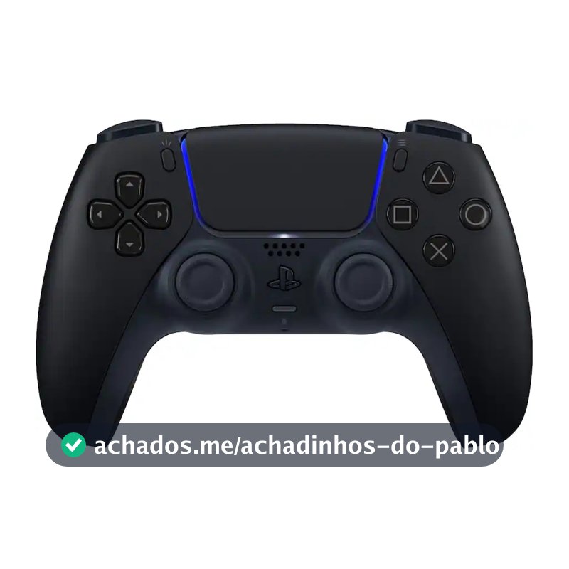 Controle PS5 Sony Dualsense sem fio JoyStick - Midnight Black