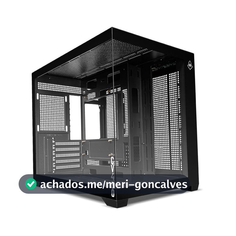 Gabinete Gamer Mancer CV450, Mini-Tower, Lateral de Vidro, Preto, MCR-CV450-BK
