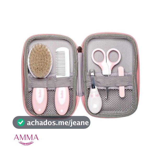 Kit Higiene para Bebê 5 Peças Bolsa Completo Primeiros Cuidados Recém Nascido Buba Menino Menina