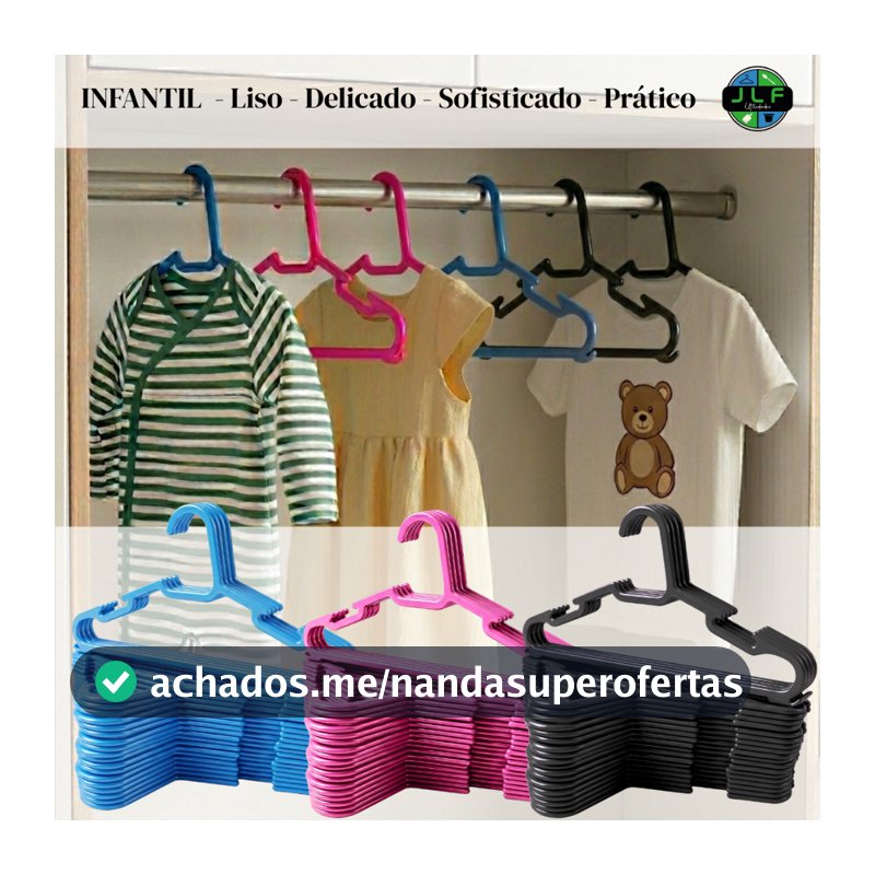 KIT CABIDE INFANTIL/BEBÊ PEQUENO PLÁSTICO ORGANIZADOR  COLORIDO REFORÇADO