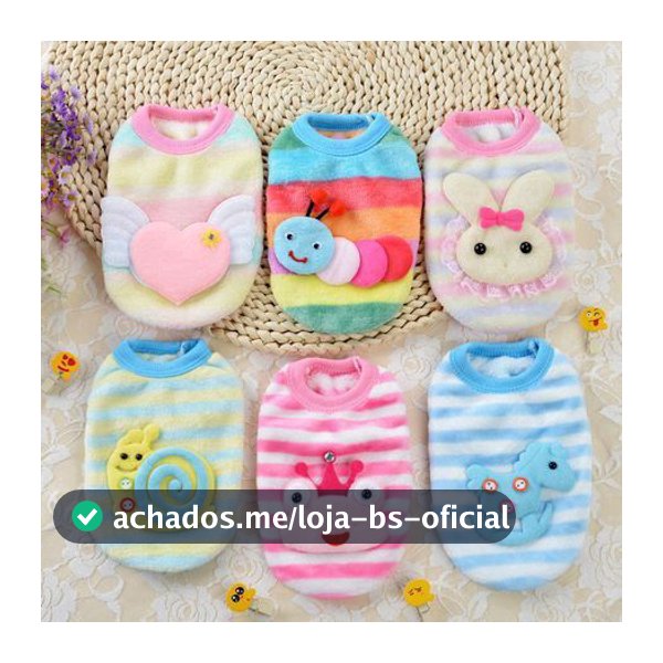 Flannel Roupas Quentes De Cachorro De Estimação Recém-Nascido Gato De Outono De Inverno Colete De Animais