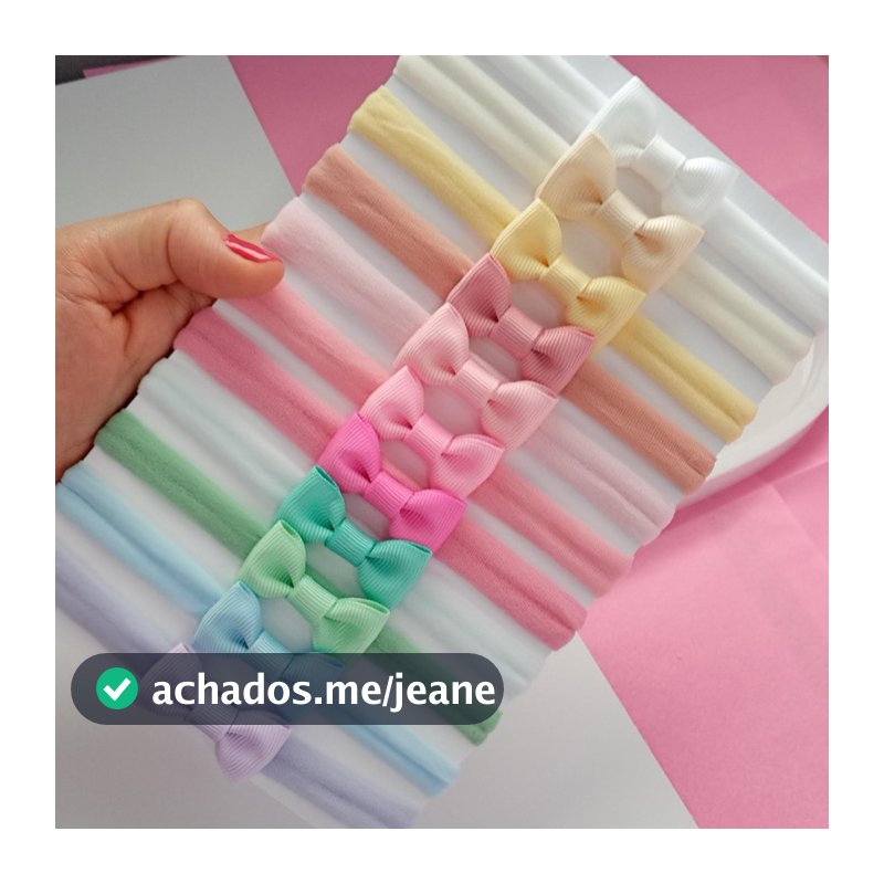 Laços kit Mari com 11 Cores, lacinhos para bebês na meia de seda