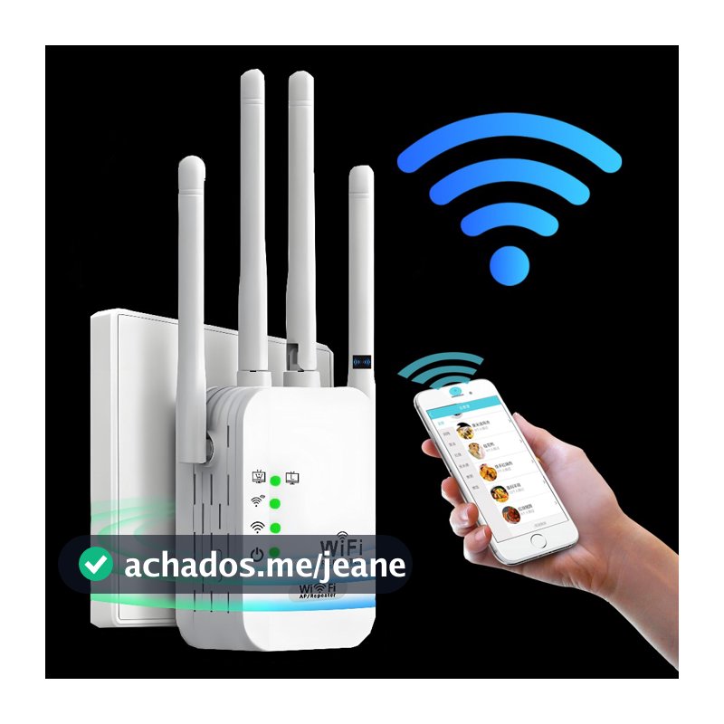 Amplificador de sinal Wi-Fi repetidor e roteador sem fio rede sem fio através da parede Dupla pressão/2.4G - G8