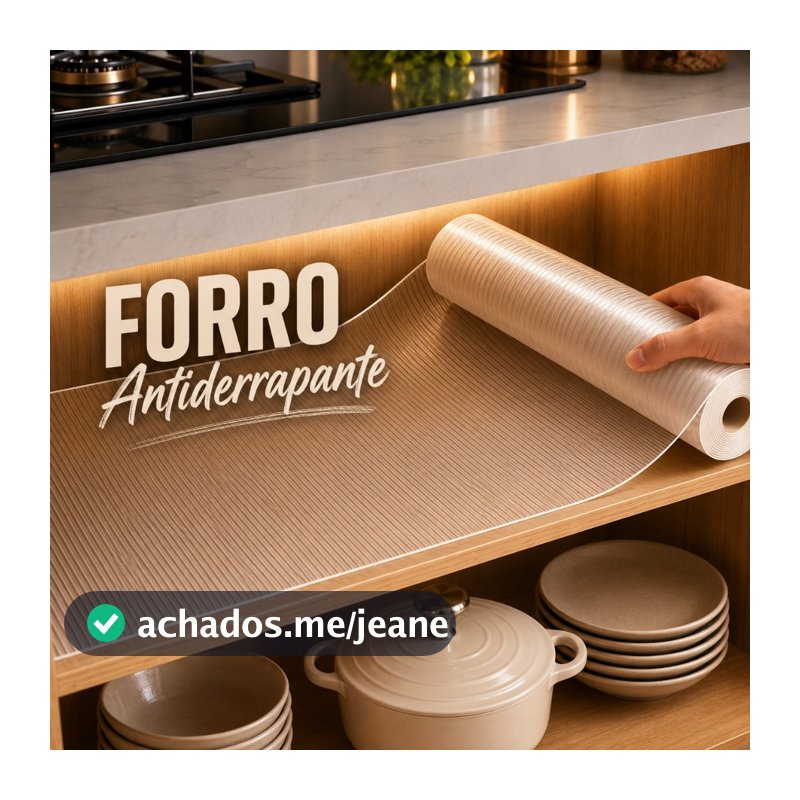 Kit Forro Para Gaveta Antiderrapante Geladeira E Guarda Roupas- Transparente Evita Deslizamento em Superfícies