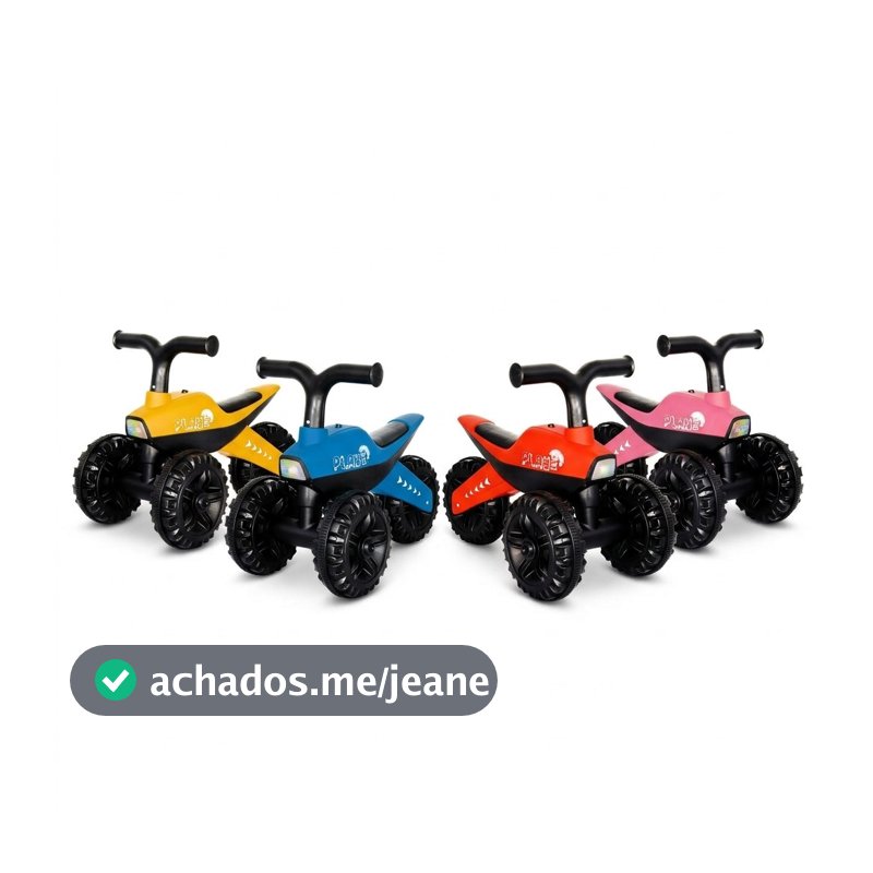 Triciclo Infantil 3 Rodas Motoca de Equilíbrio Com Luz E Som Rider até 30kg Kababy