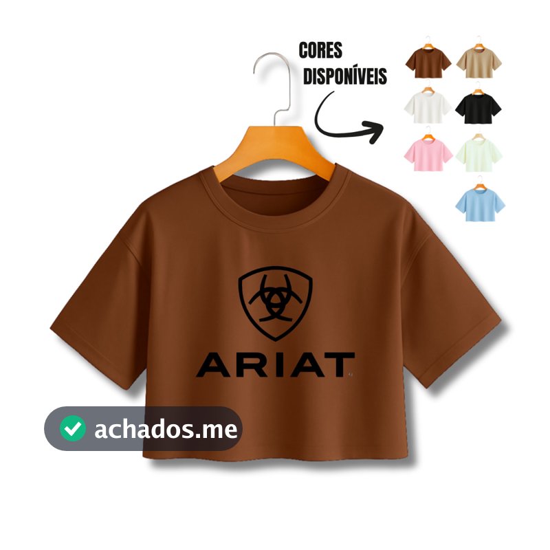 BLUSA CROPPED FEMININO ROUPA RODEIO COUNTRY ARIAT MODA CAVALO