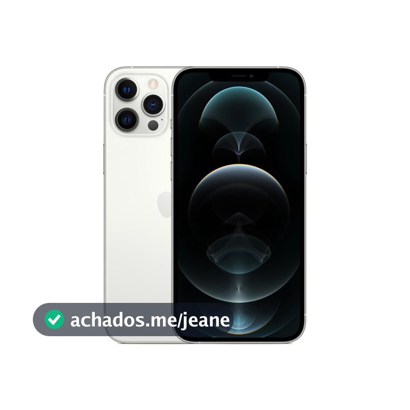 Usado: iPhone 12 Pro Max 128GB Prateado Bom - bateria 70% - Trocafy - Apple