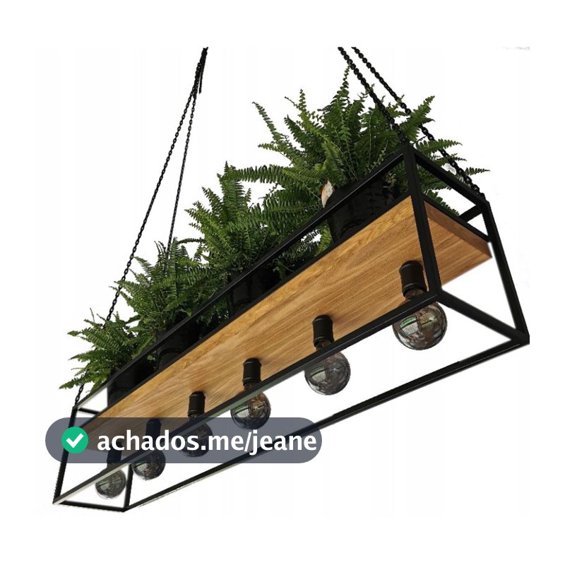 Luminária moderna com prateleira suporte com 6 lampadas Estilo indust norial