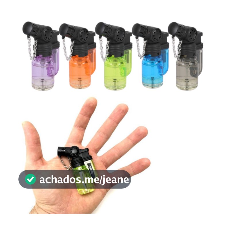 SUPER MINI O MAIS PEQUENO Mini Macarico Portatil Recarregavel Controle Chama ( Pode ser recarregada inúmeras  vezes)