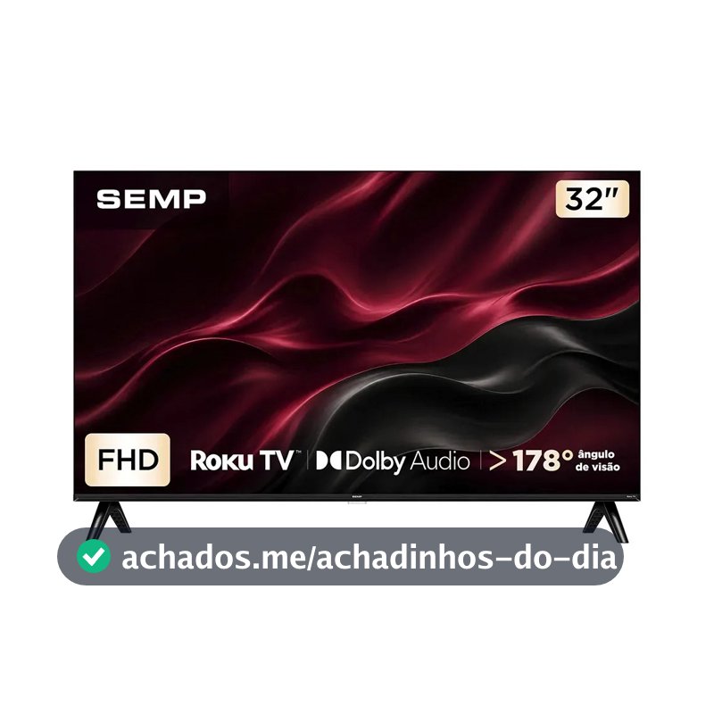 Smart TV 32 Polegadas Semp 32S42R Full HD LED Roku