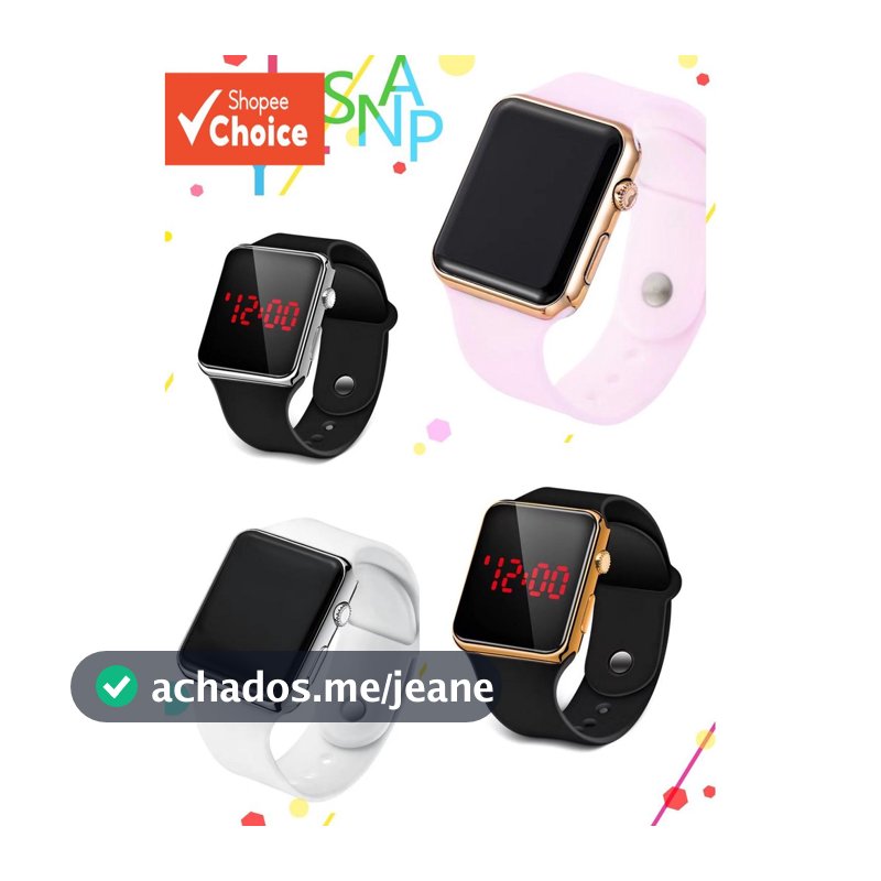 Relógio Esportivo Eletrônico Quadrado , Luminoso Para Casais E Entusiastas De Fitness , Roupa Casual Moderna