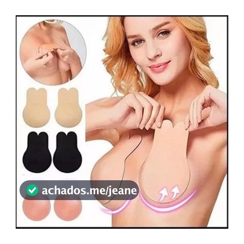 Sutiã  Adesivo Levanta Seio Invisible Pushup Orelha De Coelho