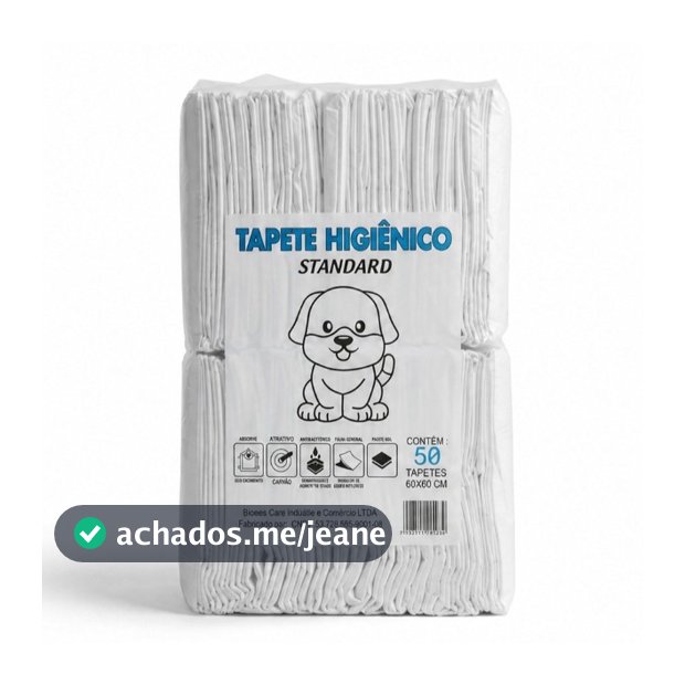 Tapete Higiênico para Cães Pet 50 Unidades 1ª Linha 80x60 Profissional Descartável Absorvente Cachorro
