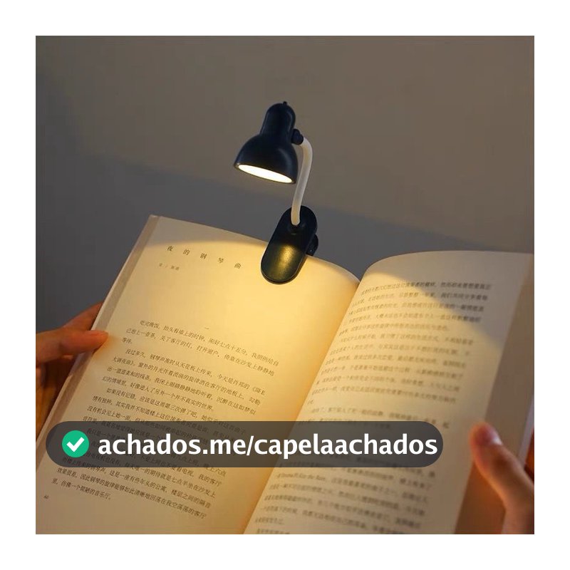 Mini Lâmpada De Mesa LED Alimentada Por Bateria Livro De Leitura com Clipe De suporte Luz Ajustável Portátil.