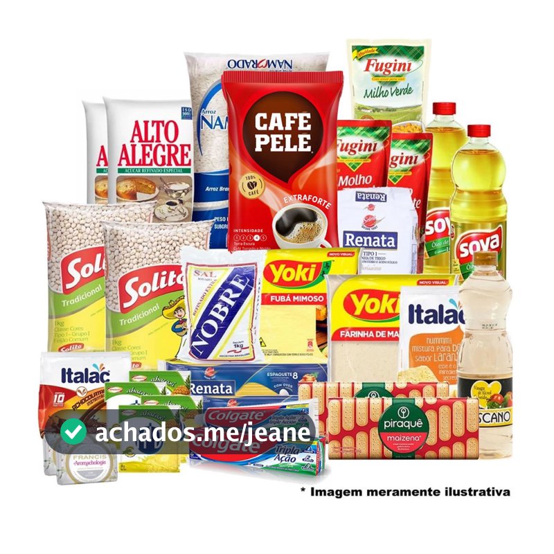 Kit Cesta Básica Promocional 31 Itens Alimentos Básicos