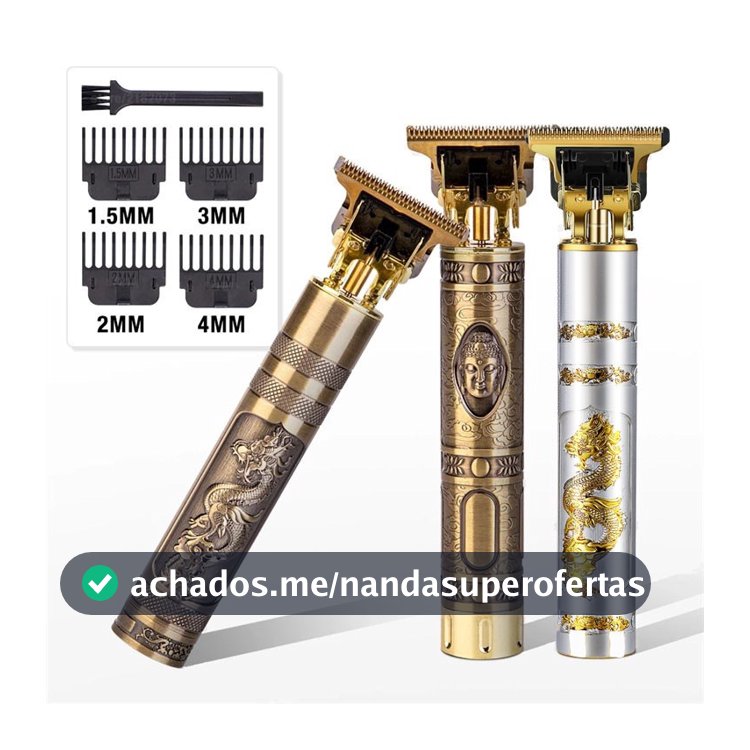 Maquina de Barbear cortar cabelo Aparador Profissional barbeador acabamento Sem Fio Portátil