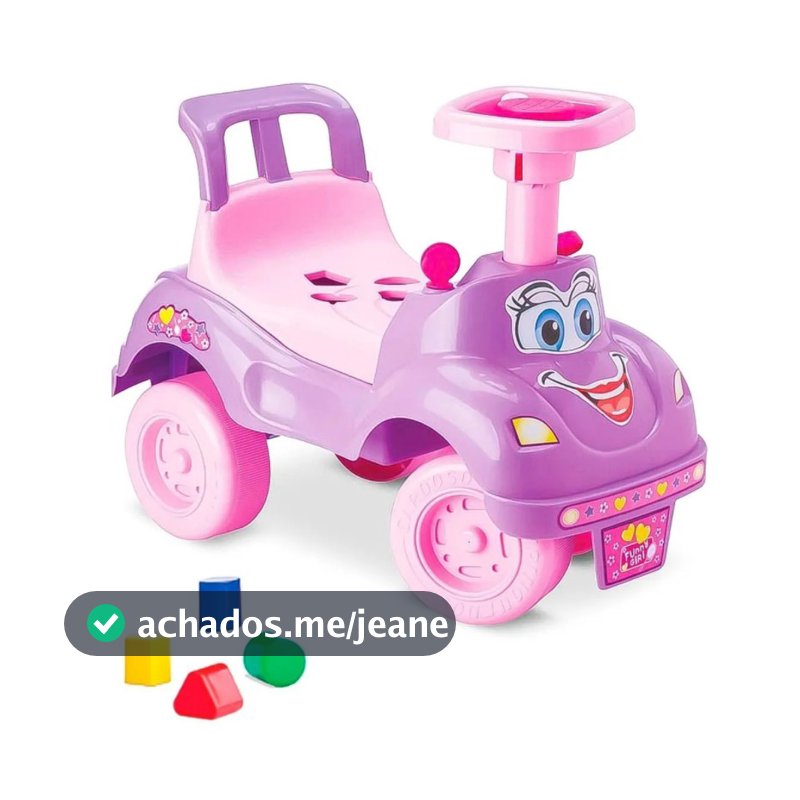 Totoka Triciclo Infantil Bebe Motoca Totokinha Rosa Cardoso