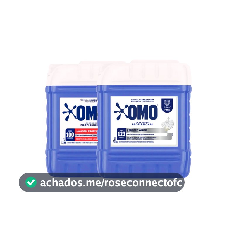 Kit Lava Roupas Perfect White Omo 7L +  Lava Roupas Pro Omo 7L