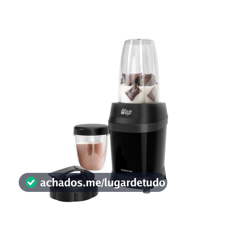 Liquidificador portátil 700 watts com 2 copos inquebráveis - Blender PRO Turbo WAP