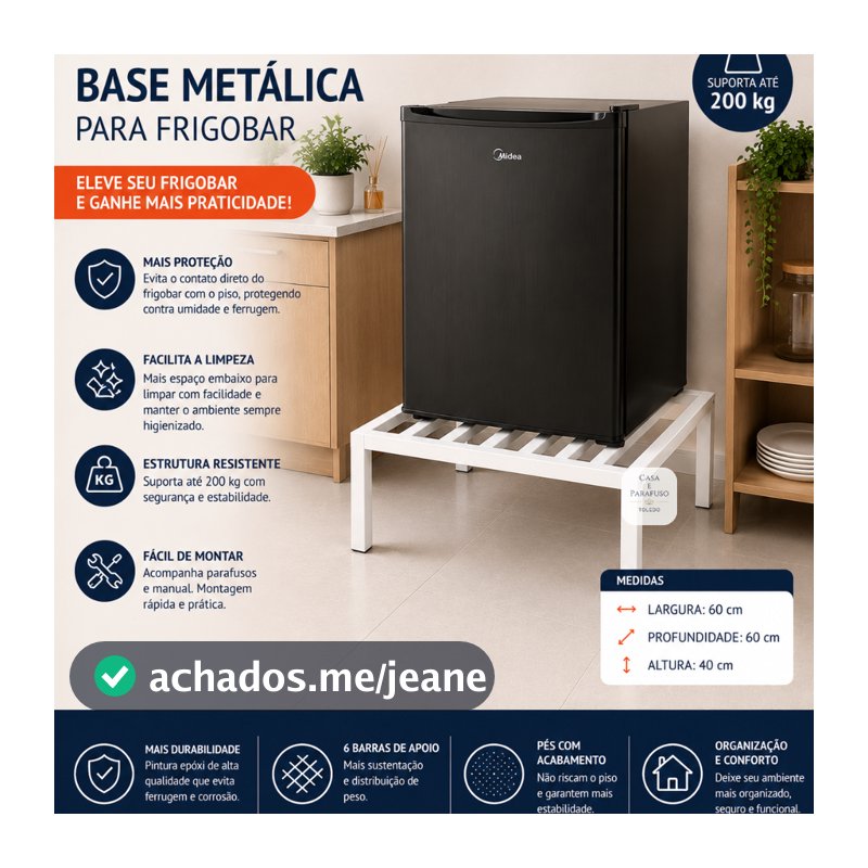 Suporte Reforçado para Lava-Louças-Lava Roupas 60x60x40 cm----  36- Fazemos sob medida