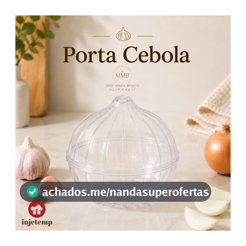 Porta Sobras Cebola Transparente Plástico para Geladeira Sem Cheiros Organizador