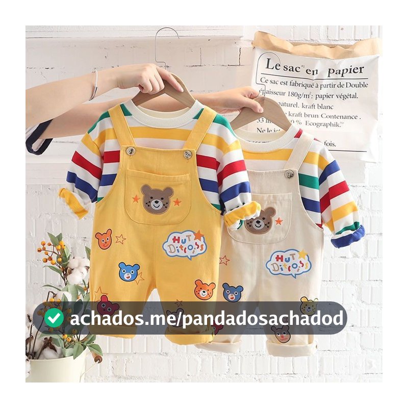 Meninos Ternos Roupas Do Bebê Autunm Novo Estilo De Moda Algodão Cardian Arco-Íris Urso Impressão Camisa E Calça Babi De